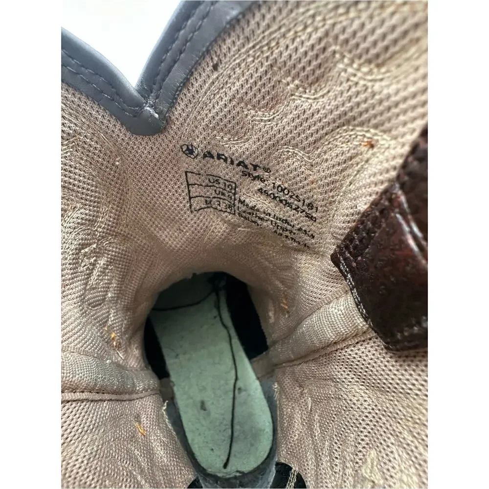 Ariat Kids Quickdraw Western Cowboy Boots Size 10